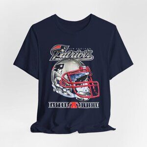 New England Patriots - Brady Gronkowski Vrabel Maye - Classic Helmet T-Shirt